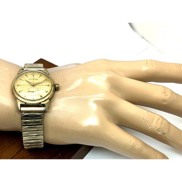 Wittnauer 76/3c Revue Mens Watch Vintage 32mm Swiss Manual Wind FOR REPAIR PARTS - Picture 4 of 13